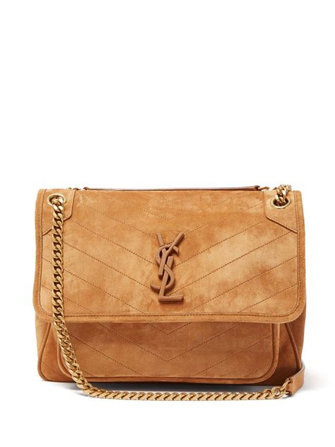 ysl medium niki suede shoulder bag|ysl niki tote bag.